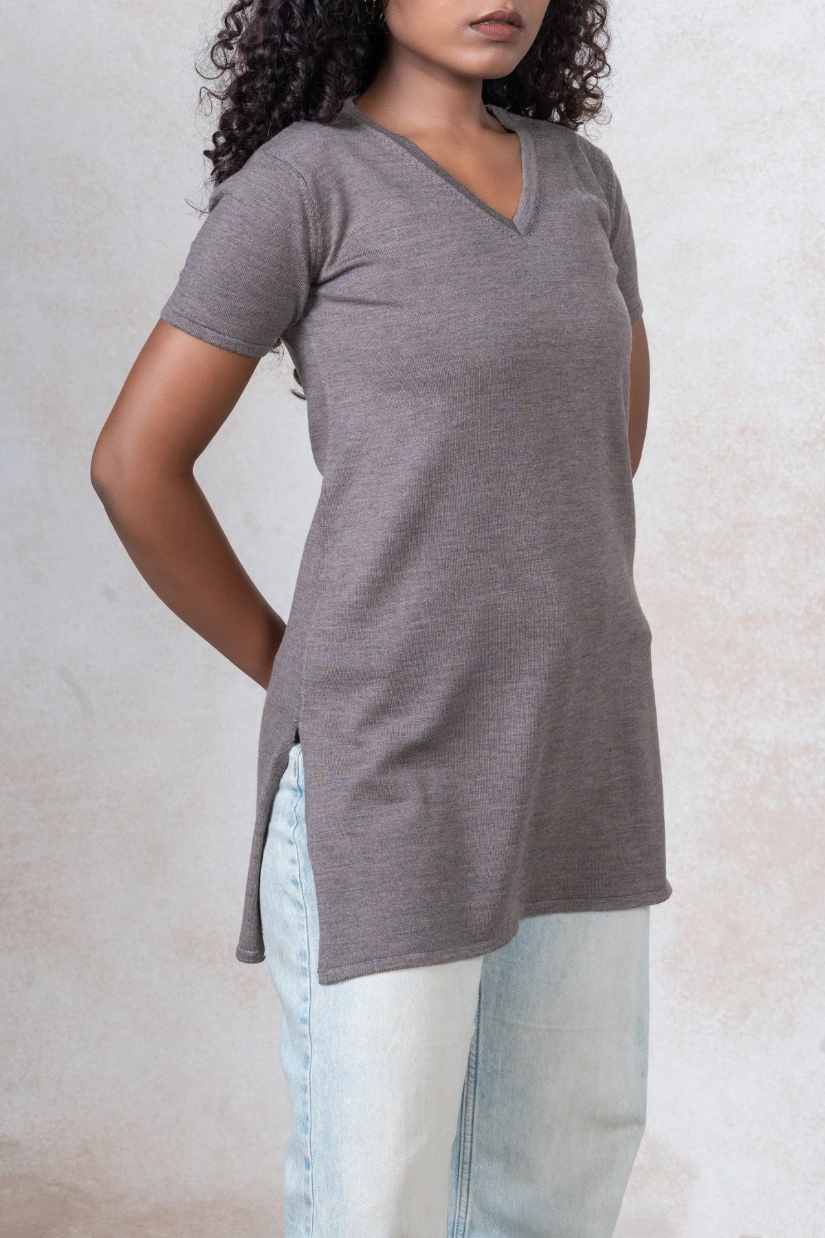 Sleeveless Knitted Kurtis