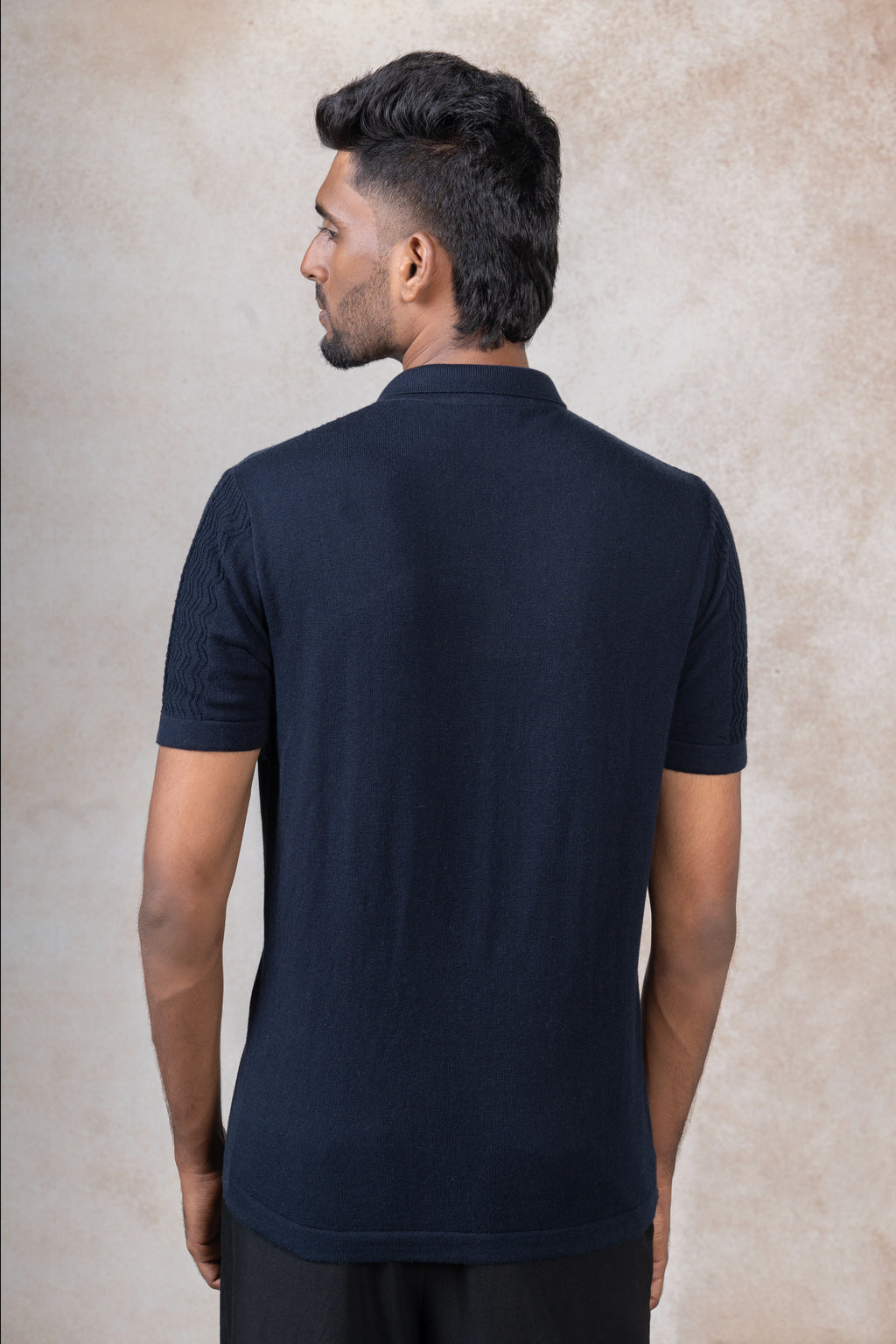 Textured  Knit Polo