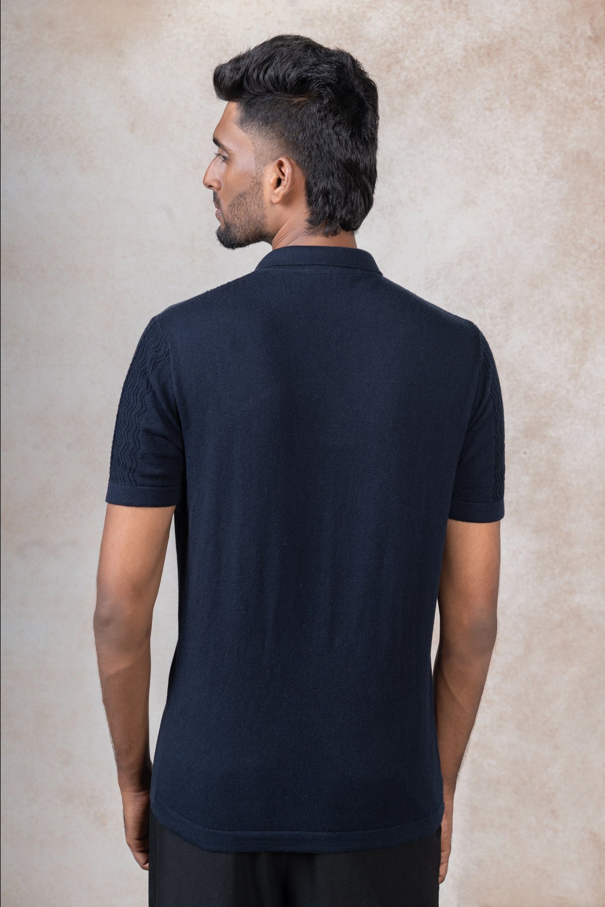 Textured  Knit Polo