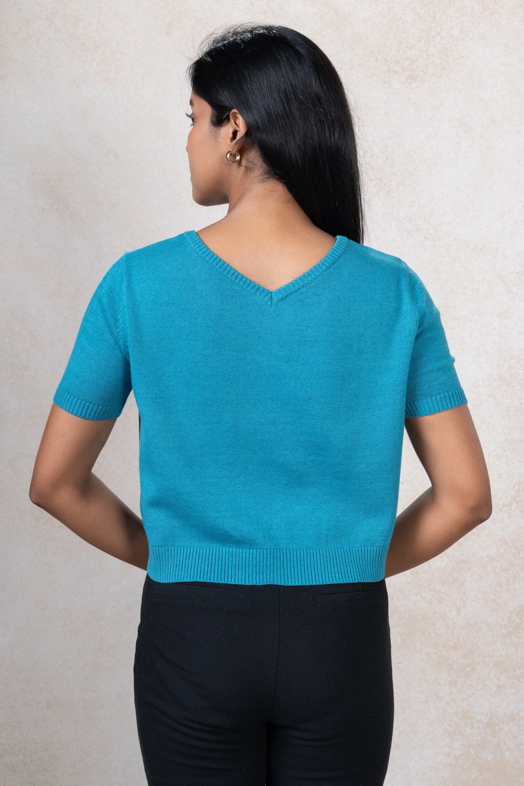 Textured Knit T-Shirt