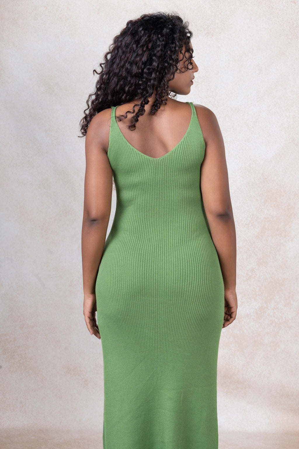 Sleeveless Structured Midi Dress