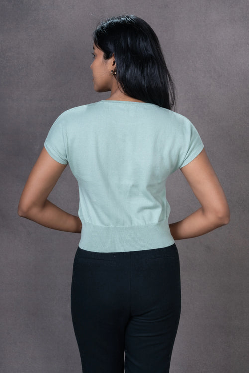 Cap Sleeve Knit Top