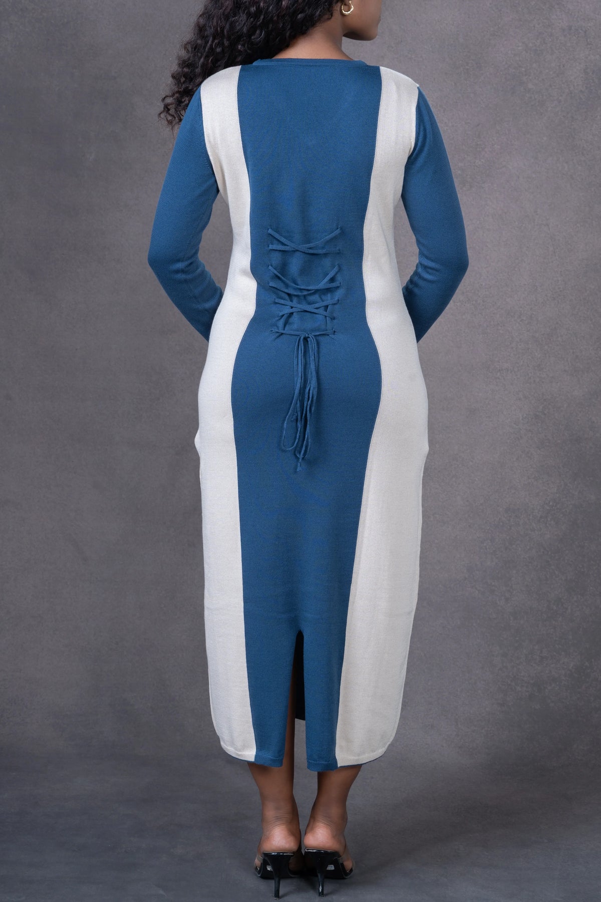 Linear Detail Knit Dress