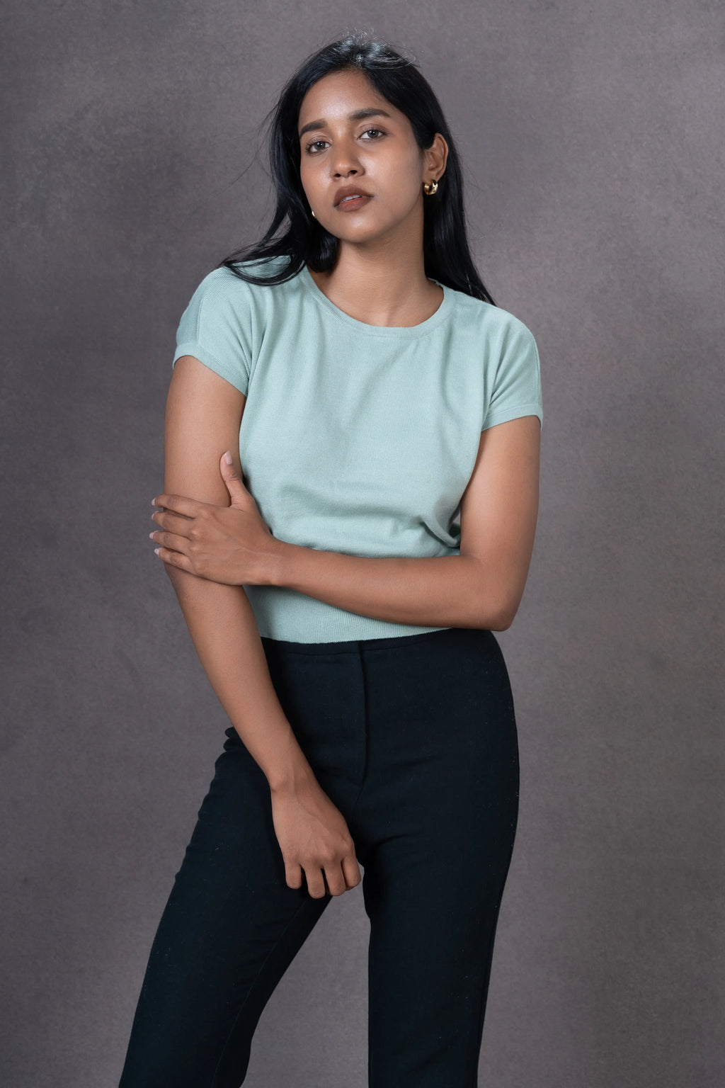 Cap Sleeve Knit Top