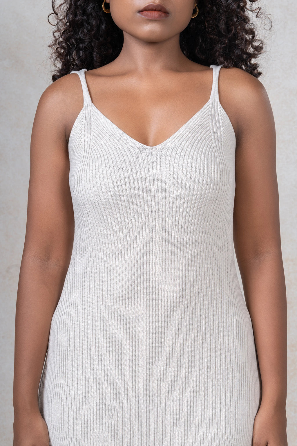 Sleeveless Structured Midi Dress