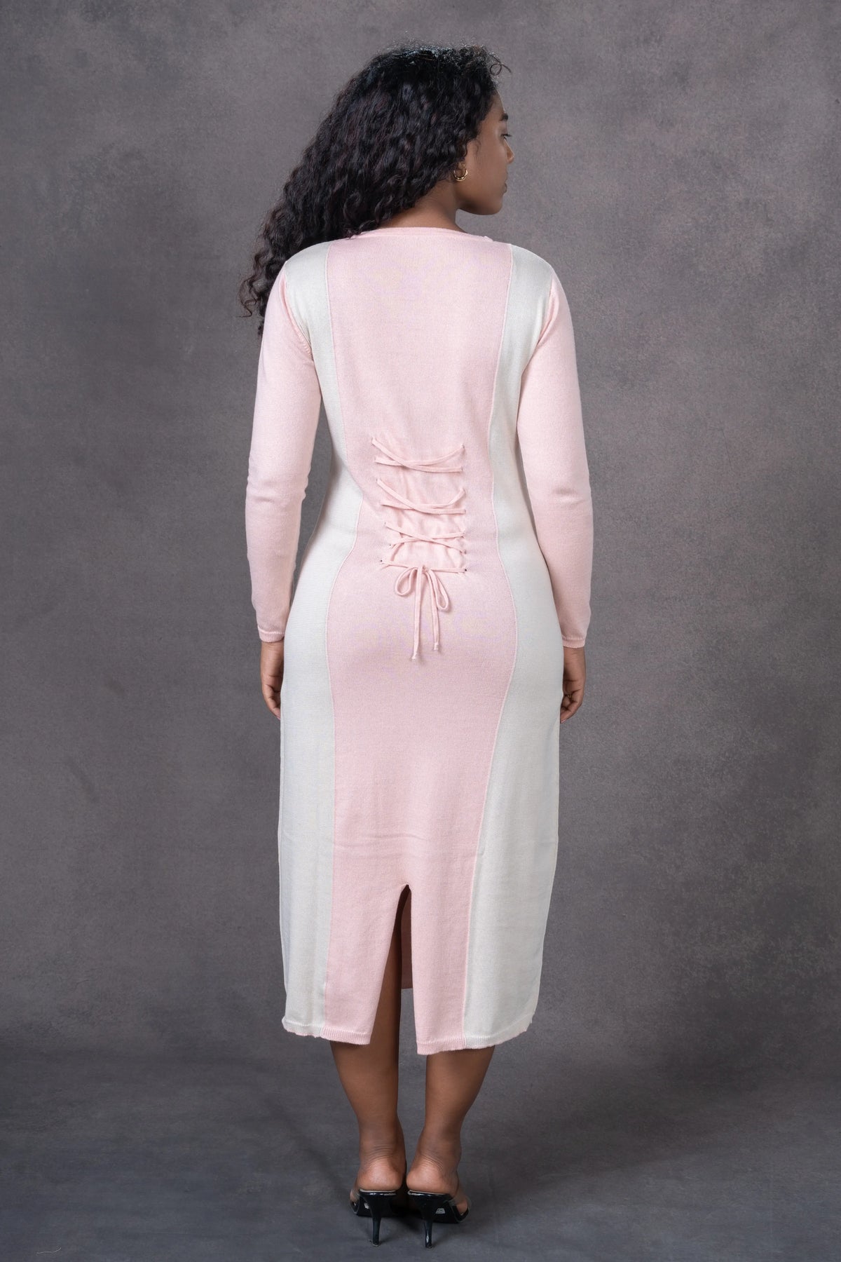 Linear Detail Knit Dress